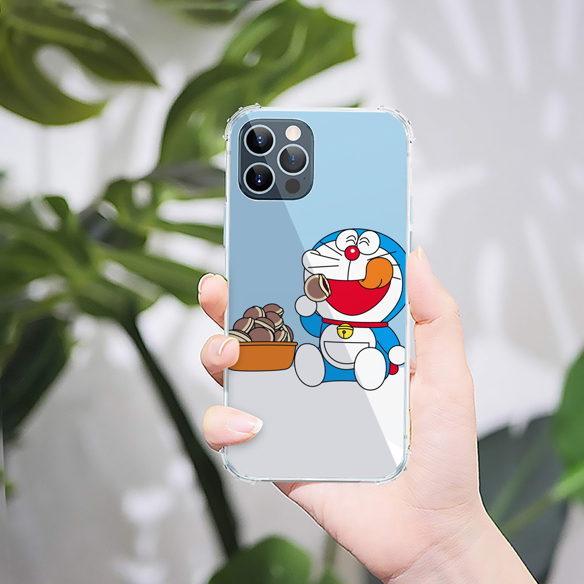 （画像用） ドラえもん Doraemon 【iPhone 12シリーズ対応】透明スマホケース（クリアソフトケース）